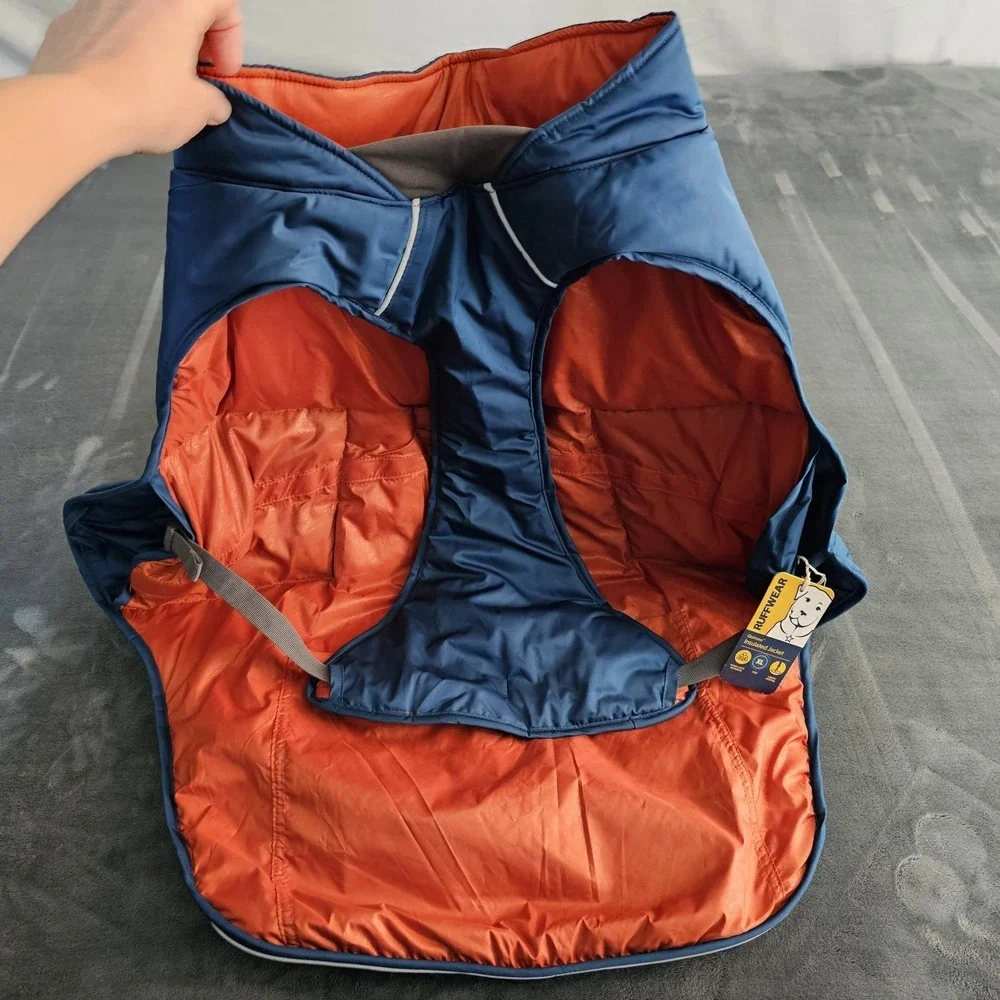 Ruffwear Quinzee Insulated Dog Jacket 05603-460L1 XL Blue Moon NEW